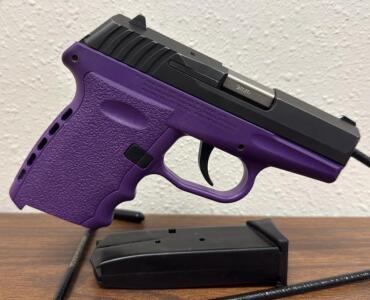 SCCY CPX-2 9mm Pistol, Purple Frame, 3.1" Barrel, DAO, Serial# C011720