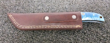 8.5" Damascus Knife with Sheath
