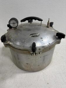 All American 921 1/2 Pressure Cooker Canner 21.5 Qt, Cast Aluminum, USA, Ashcroft Gauge