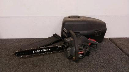 Craftsmam Chainsaw with Case - Runs!