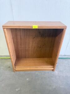 Light Oak Wooden Bookshelf, Adjustable Shelf Options, 30"x14"x36", Solid & Veneer Construction