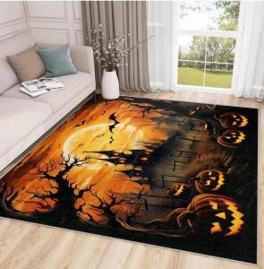 (2) 4'x6' Indoor Halloween Rug