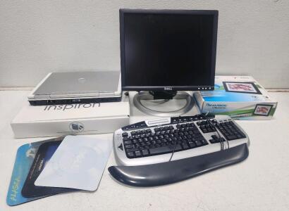 Dell Inspiron Laptop Bundle w/ Monitor, Microsoft Keyboard, Pandigital 7" Digital Photo Frame