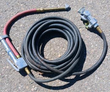 Phillips UL Air Hose Assembly, 25 ft Rubber, Tire Inflator Chuck, Inline Regulator