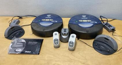 iRobot Roomba 4210 Discovery Series Robotic Vacuum Pair w/ Docking, Remotes, Virtual Wall (Powers On)