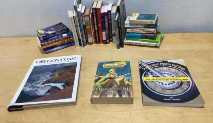 Mixed Lot of 30+ Books: Star Wars High Republic, Proficient Motorcycling, Oregon Coast & More