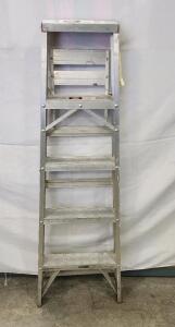 Sears 5 ft Aluminum Step Ladder, Type III, 200 lb Load, ANSI/OSHA, 1977, Household Duty