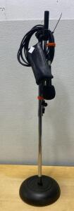 Shure Dynamic Cardioid Microphone with Atlas Sound Weighted Stand & 20ft XLR Cable