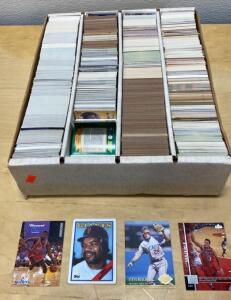 Large Lot 1980s-1990s SkyBox, Topps, Upper Deck Basketball & Baseball Trading Cards ~2,500 Cards - HOF-Stars-Rookies and More
