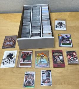Large Sports Card Lot &ndash; 2000+ Baseball, Football, Basketball, Rookies, Inserts, Sleeved Cards- HOF-Stars-Rookies and More