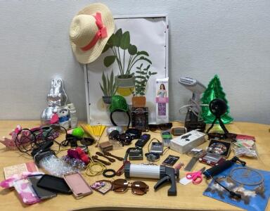 Assorted Electronics, Sunglasses, Art, Tools & Accessories Mixed Lot &ndash; 40+ Pieces &ndash; In Box/Loose