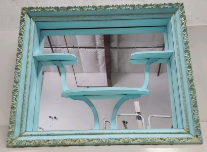 Ornate Mirror With Shelves