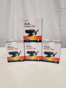 (4) Auto Heater Fan SGD-580 150W 12V for Car or SUV, Dashboard Mount, Cigarette Lighter Plug