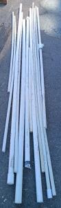 Mixed Lot PVC Pipe Charlotte Pipe & JM Eagle, SCH 40, 3/4"-1.25", 10ft, 370 PSI, NSF, 11 pcs
