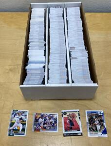 Large Sports Trading Card Lot: 2000+ Topps, NBA Hoops, Donruss, 2023-24 Baseball & Basketball Cards - Rookies- HOF-Stars and More