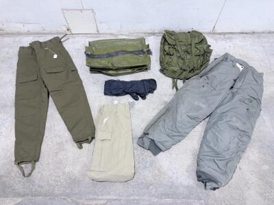 Czech Army M85 Cold Weather Military Overpants with Removable Liner, Olive Drab, Cargo Pockets