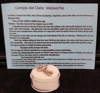 (1) 2.96 Grams Campo Del Cielo Argentina Meteorites Space Rocks