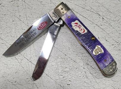 (1) Case XX SMKW Exclusive PB&J Christmas Trapper Folding Pocket Knife