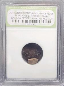 (1) Authentic North West Africa Sahara Desert Meteorite Space Rock Nickel Iron