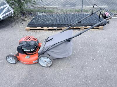 Husqvarna 21" Walk-Behind Gas Push Lawn Mower, Briggs & Stratton 140cc Engine, Rear Bagger