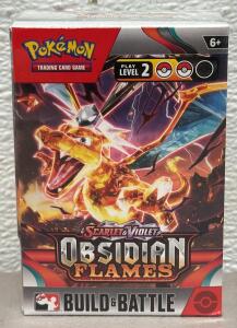 Pok&eacute;mon Scarlet & Violet Obsidian Flames Build & Battle Box &ndash; 2023, 4 Boosters, Factory Sealed