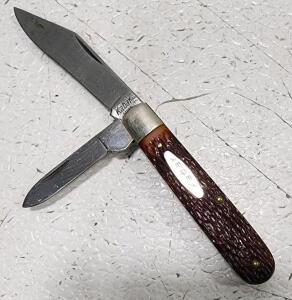 (1) Ka-Bar Mini Red Bone Dual Blade Pocket Knife