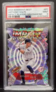 2024 Bowman's Best Anthony Volpe #IP-7 Impact Players Mini Diamond PSA 9 Mint Yankees
