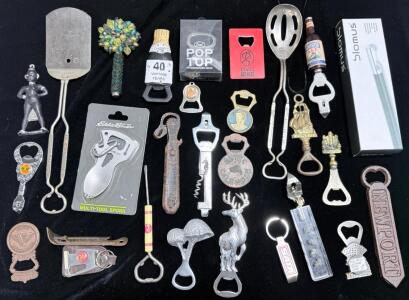 Lot of Assorted Vintage & Novelty Bottle Openers &ndash; Eddie Bauer, Blomus, Coors, Souvenir