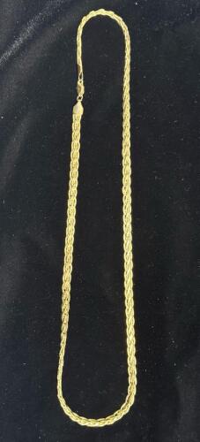 14k Gold Stamped Necklace