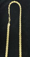 14k Gold Stamped Necklace - 3