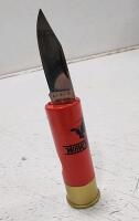 (1) Kershaw 12ga Shotgun Shell Knife (1) Winchester 12ga Shotgun Shell Pocket Knife - 5