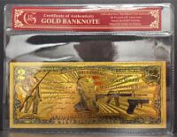 2nd Amendment Right to Bear Arms $2 Commemorative Gold-Plated Replica Banknote w/ COA GOLD 999999