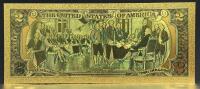 2nd Amendment Right to Bear Arms $2 Commemorative Gold-Plated Replica Banknote w/ COA GOLD 999999 - 3