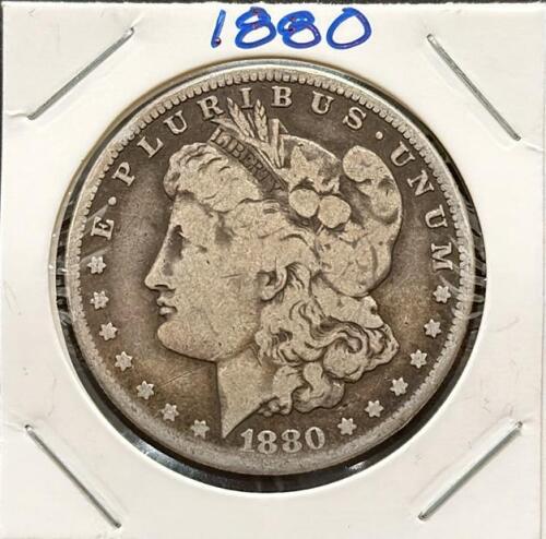 1880-O Morgan Silver Dollar, 90% Silver, New Orleans Mint, Circulated