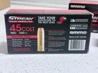 Ammo Inc. Streak .45 Colt TMC 250gr, Visual Tracer, Brass Case, 775fps, 3 Boxes (150 Rounds) - 3
