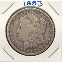 1883 Morgan Silver Dollar Philadelphia, 90% Silver, Circulated, VG-F, Iconic Lady Liberty Design