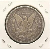 1883 Morgan Silver Dollar Philadelphia, 90% Silver, Circulated, VG-F, Iconic Lady Liberty Design - 2