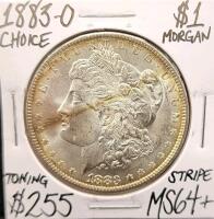 1883-O MS64+ Choice Silver Morgan Dollar