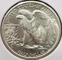 1945 MS66 RARE Gem Silver Walking Liberty Half Dollar - 4