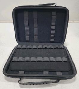 Large Black Soft Organizer Case w/ Zipper & Handle for Knives, Tools, Markers