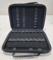 Large Black Soft Organizer Case w/ Zipper & Handle for Knives, Tools, Markers
