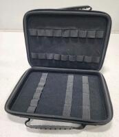 Large Black Soft Organizer Case w/ Zipper & Handle for Knives, Tools, Markers - 2