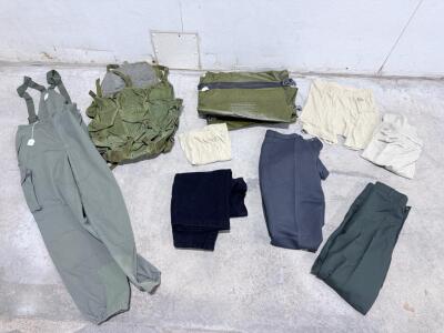 Military Surplus Lot: XGO Flame-Retardant Shorts (Large), ALICE Pack, Pants, Overalls, Gear Bag