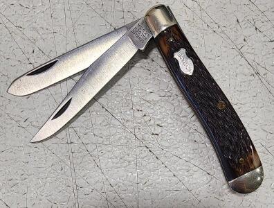 (1) Schrade USA Dual Blade Stockman Pocket Knife
