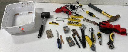Bin Full Of Tools - Hammer, Mallet, Sockets, & More