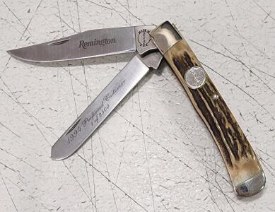 (1) Remington Dual Blade Trapper Folding Pocket Knife