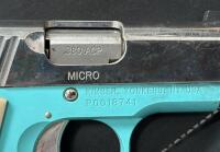 Kimber Micro .380 ACP Special Edition, Teal Frame, 2.75" Barrel, 6+1, 2 Magazines, P0018741 - 7