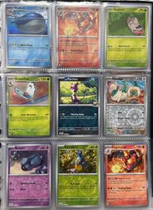 Huge Binder Of 160+ Pok&eacute;mon Cards W/ Tons Of Holos And Rares