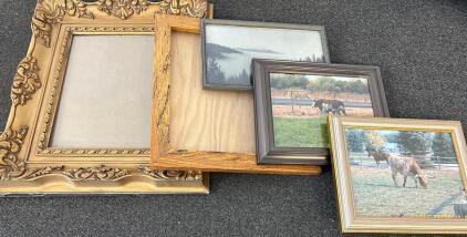 Assorted Picture Frames: Ornate Gold, Rustic Wood, Metallic, 5 Styles, Glass, 8x10&ndash;20x24 Inches