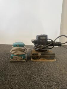 Makita BO4556 Finishing Sander & Dual Motor Vintage Sander, Corded Electric, 110V, Lot of 2